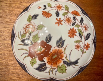 Vintage Floral Large Trinket Dish with Lid