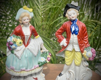 Vintage Porcelain Colonial Couple