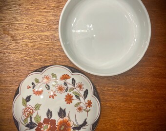 蓋付き大型ヴィンテージ伊万里スタイル花柄小物皿 - Etsy 日本