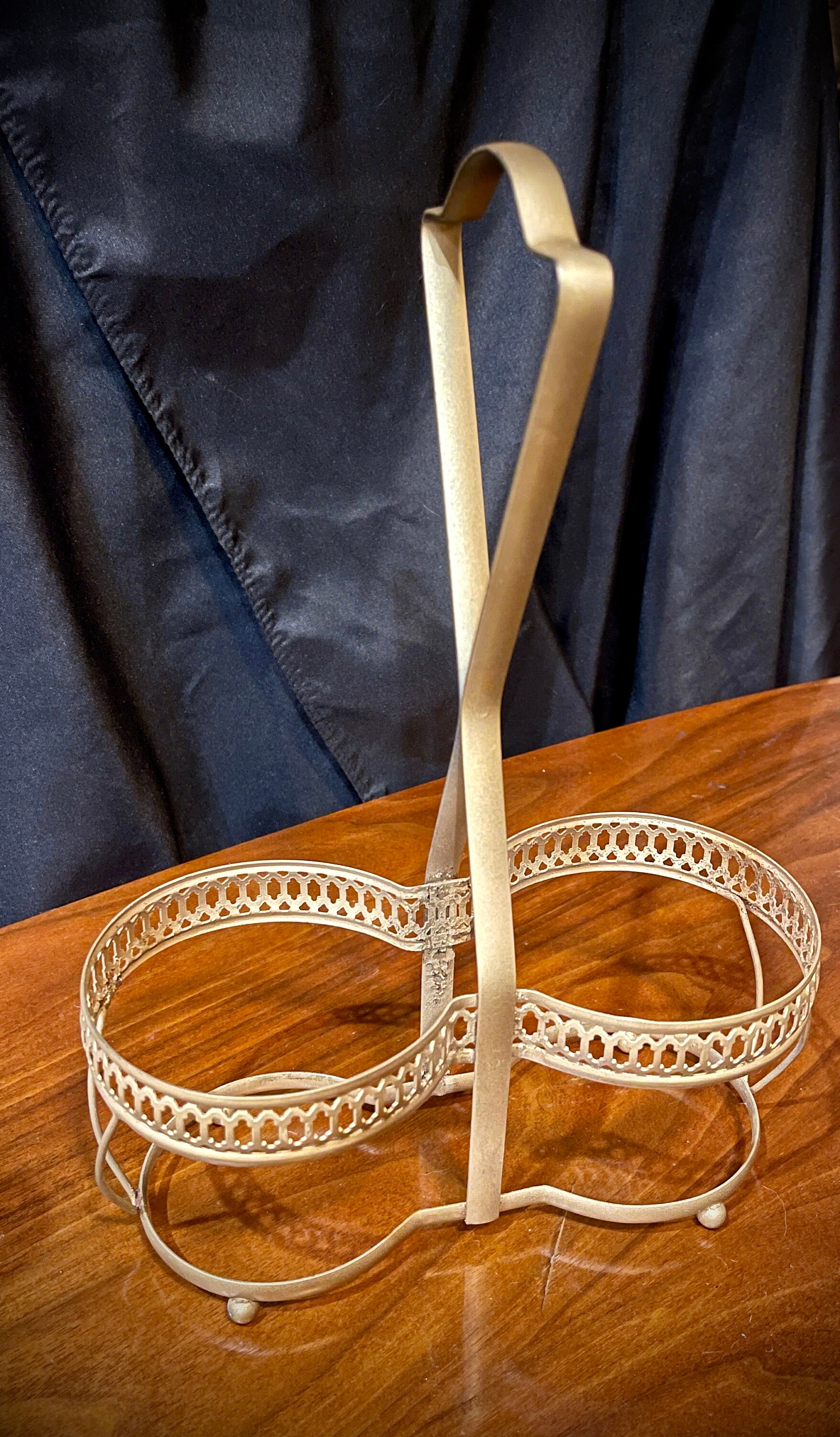 Mid Century Double Decanter Set With Caddy Etsy