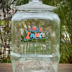1940’s Lance Countertop Display Jar with Lid