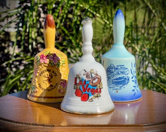 Vintage Porzellan-Souvenir Glocken