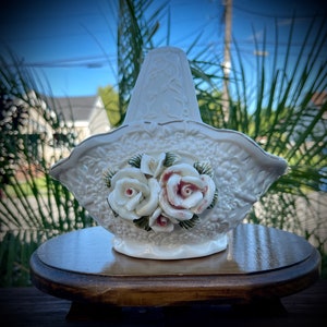 Vintage Porcelain Basket