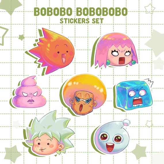 ボーボボ ステッカー7枚セット / アニメ / ちび / - Etsy 日本