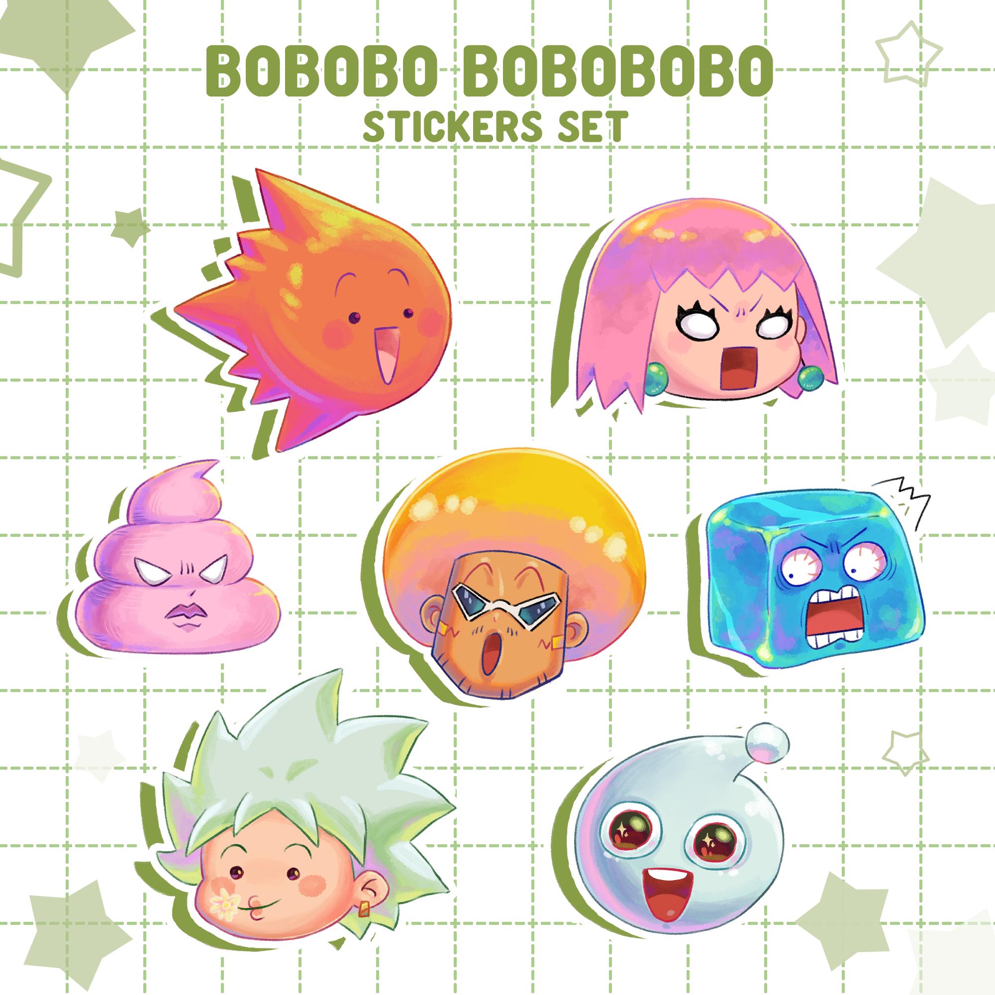 ボーボボ ステッカー7枚セット / アニメ / ちび / - Etsy 日本