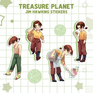 Adesivo Jim Hawkins Pack 4