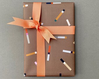 tab GIFT WRAP by affiliate:107 - 3 Sheets of 50cm x 70cm Gift Wrap - Wrapping Paper - Gift Wrap - Presents - Present - Modern - Graphic