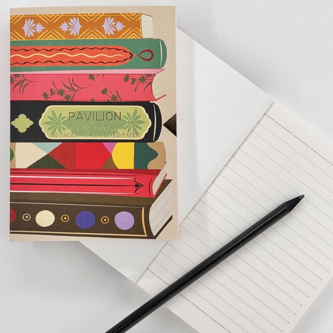 PAVILION Library - A6 Buckram Embossed Foiled Sketchbook / Notebook ...