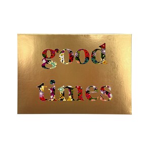 PAVILHÃO - Jardin 'Good Times' - Cartão de felicitações - Floral - Botânico - Colorido - Colorido - Frustrado - Vamos festejar - Aniversário - Comemorar