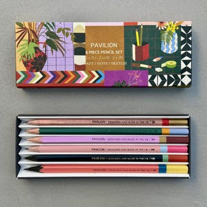 Lifestyle - 6 Piece Pencil Set - Draw - Note - Jot - Sketch - Pencil Box