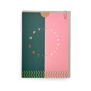 Pavillon - Emblem 'Happy Birthday' - Happy Birthday - Geburtstagskarte - Feiern - Feiern - Folienfolie