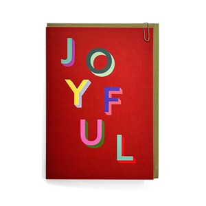Pabellón - POP! 'Joyful' - Tarjeta de Navidad - Tarjeta de Navidad - Tarjeta Gráfica - Tarjeta de Arte - Colorido - Colorido - Moderno - Pop Art - Alegre - Alegría