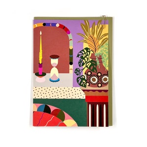 Pavillon - Lifestyle 'TIMER' - Grußkarte - Floral - Bunt - Botanik - Interiors - Dekor - Interior Design - Illustriert