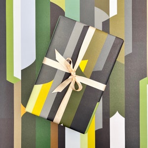Pavilion ' Abstract ' - 3 Sheets of 50cm x 70cm Gift Wrap  - Wrap - Wrapping Paper - Gift Wrap - Presents - Present - Stripes