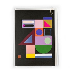 Pavilion - SYSTEM 'Sky' - Wenskaart - Grafische Kaart - Kunstkaart - Kleurrijk - Kleurrijk - Modern - Verijdeld - Geometrisch