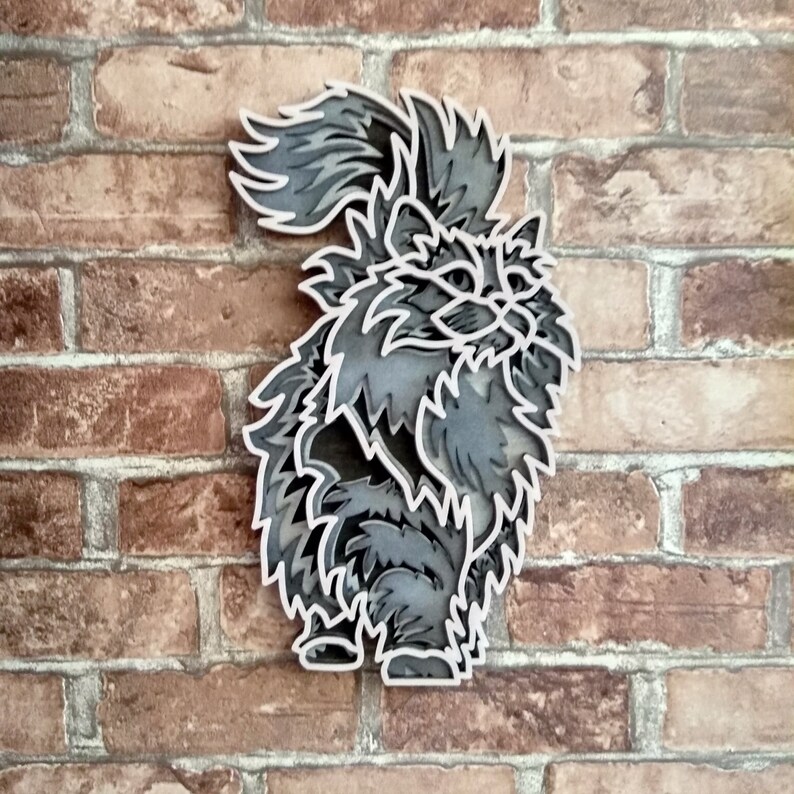 Wooden Cat Wall Decor Wall Art for Cat Lovers Cat Owner Etsy