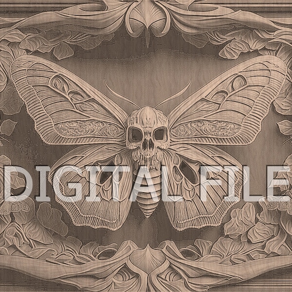 Moth Incarving Death Moth Svg - Etsy