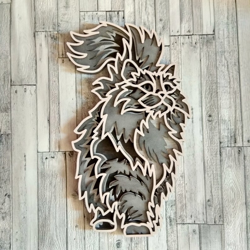 Wooden Cat Wall Decor Wall Art for Cat Lovers Cat Owner Etsy