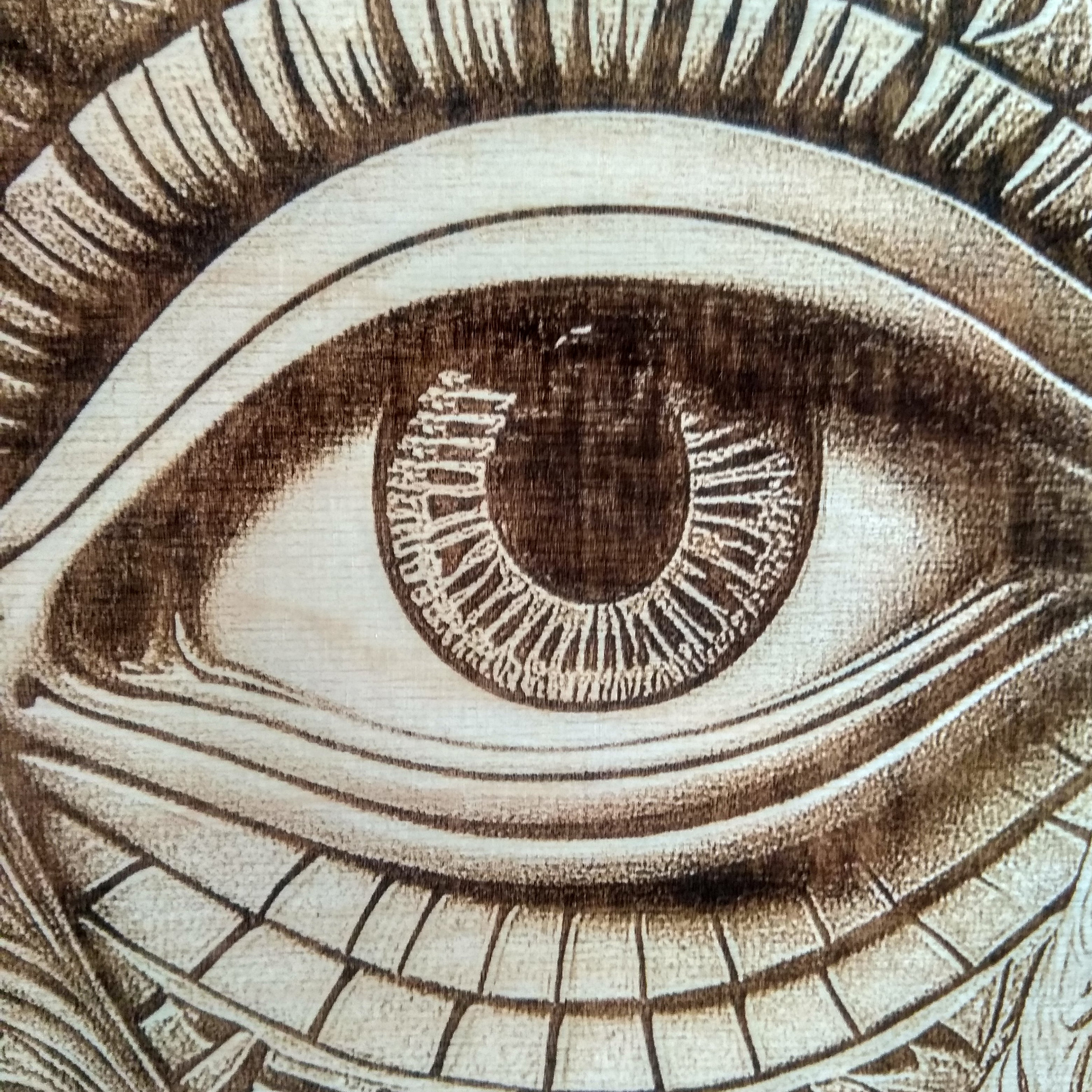 3Dホルスの目木製ウォールアート：レーザー彫刻エジプト装飾 - Etsy 日本