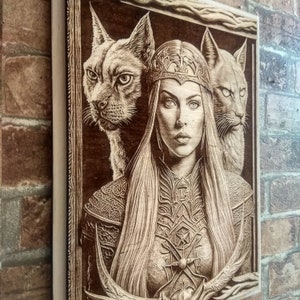 Freya Viking Goddess 3D Illusion Viking Decor Norse - Etsy