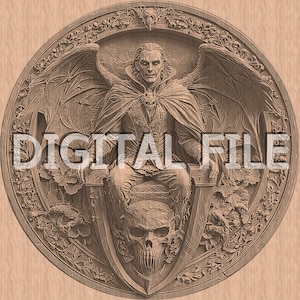 Lasergravur, Dracula png, 3D Illusion, Holzgravur, Glowforge Laser Ready.
