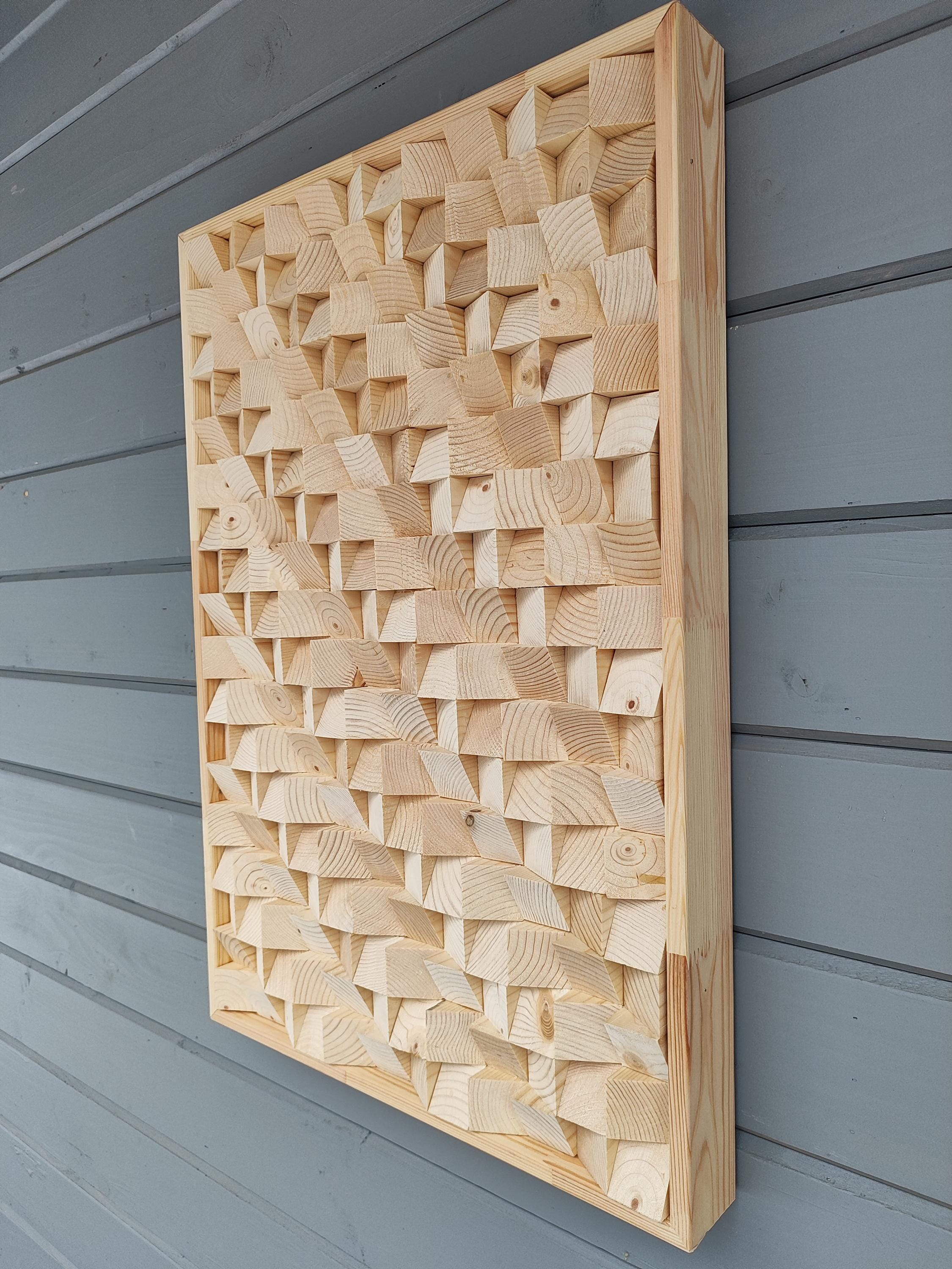 Acoustic Wood Diffuser Panel, Noise Reduction, Home Studio Decor - Etsy