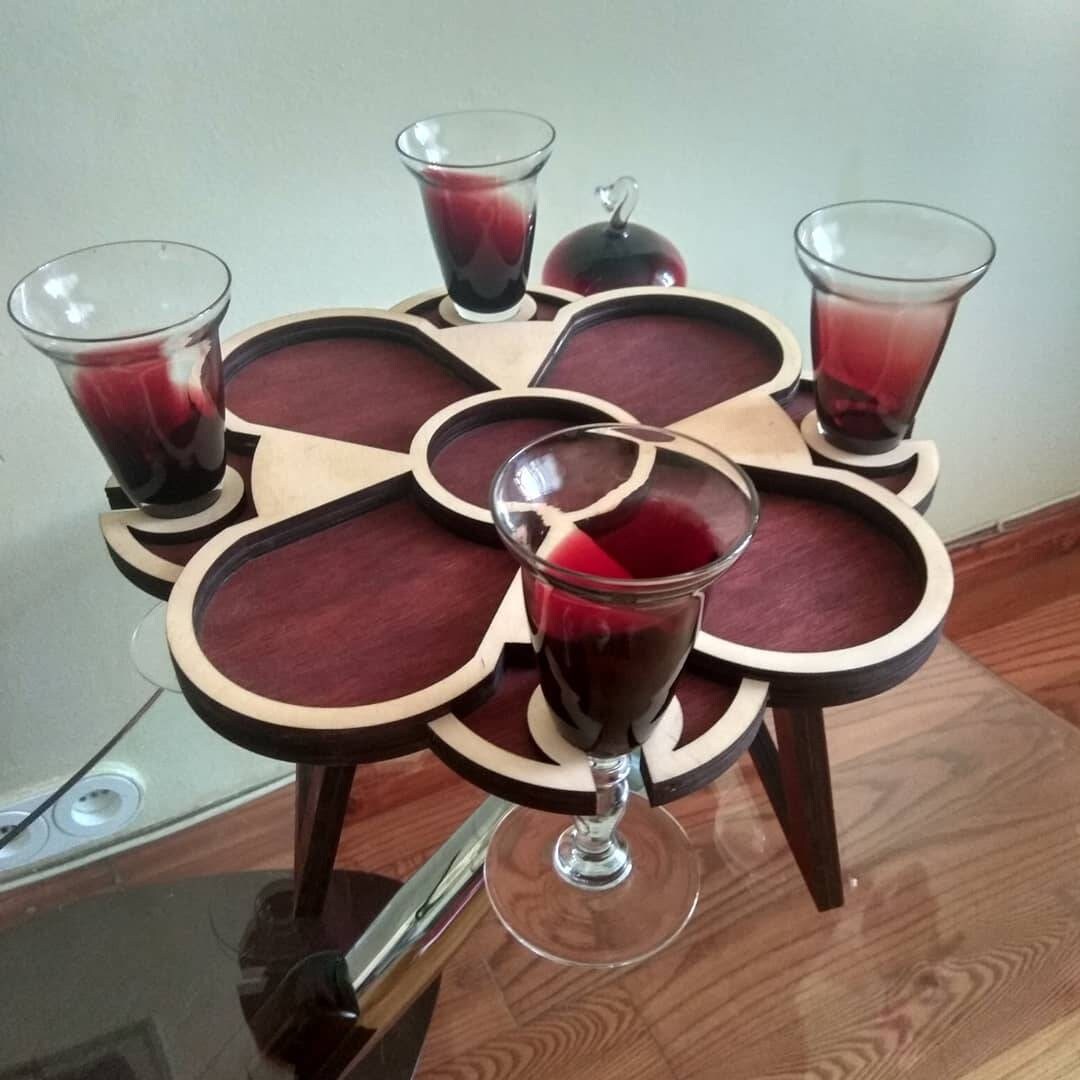 Wine Picnic Table Folding Wine Table Outdoor Wine Table Etsy