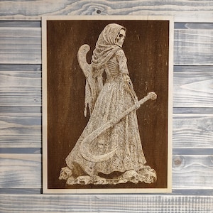 Morana, Mara, Slavic Goddess, Laser Engraving Slavic Mythology Wall Art.