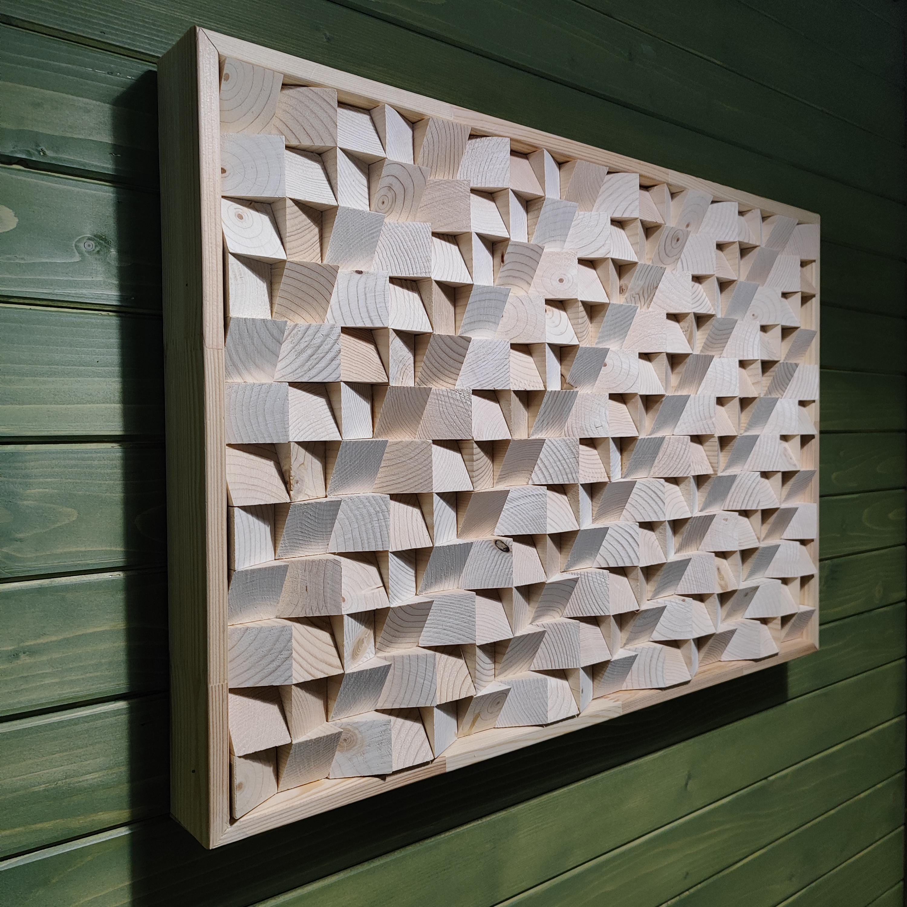 Acoustic Wood Diffuser Panel, Noise Reduction, Home Studio Decor - Etsy