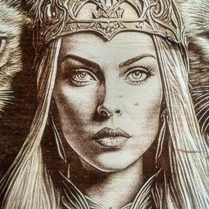 Freya Viking Goddess 3D Illusion Viking Decor Norse - Etsy