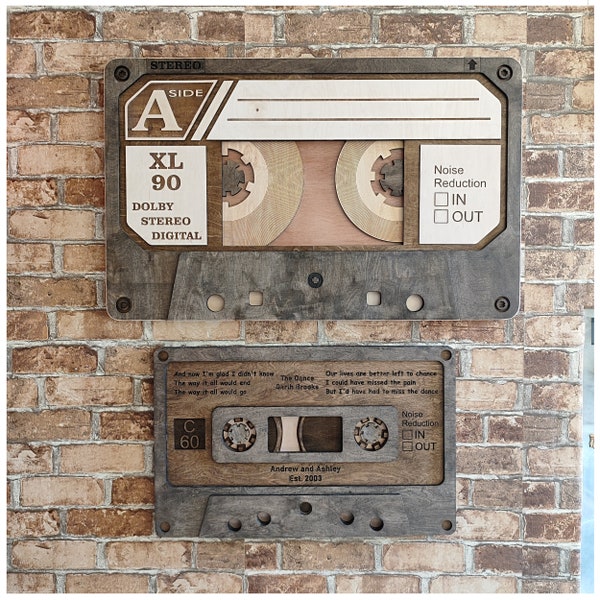 Custom Mixtape Wall Art, Preppy Room Decor, Funky Wall Art, Wooden Retro Cassette Wall Sign.