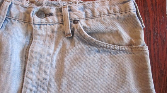 1 pair of Distressed Plain Pockets  Blue Jeans Sh… - image 4