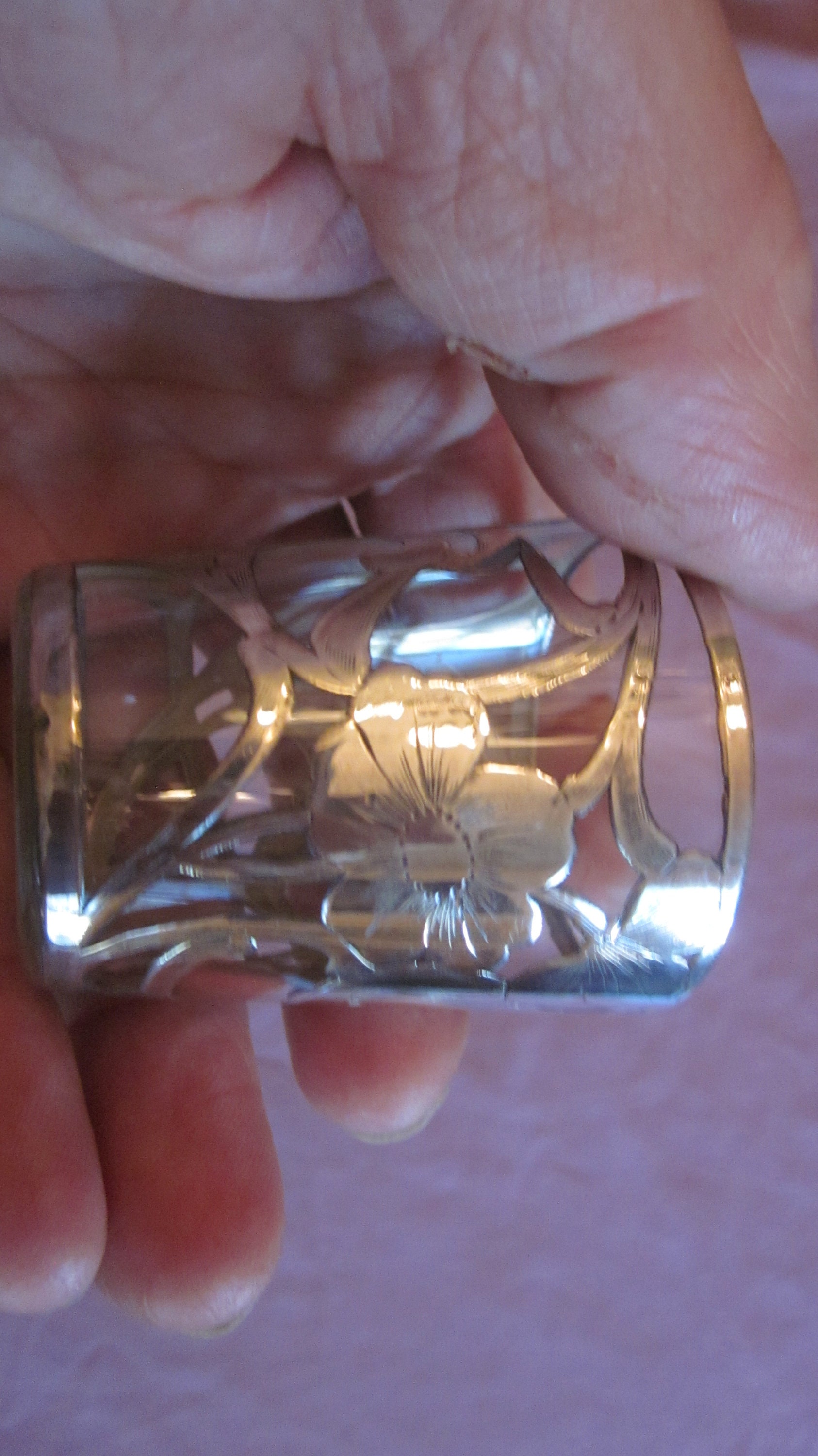 アールヌーボー スターリングシルバー オーバーレイ「オーバー