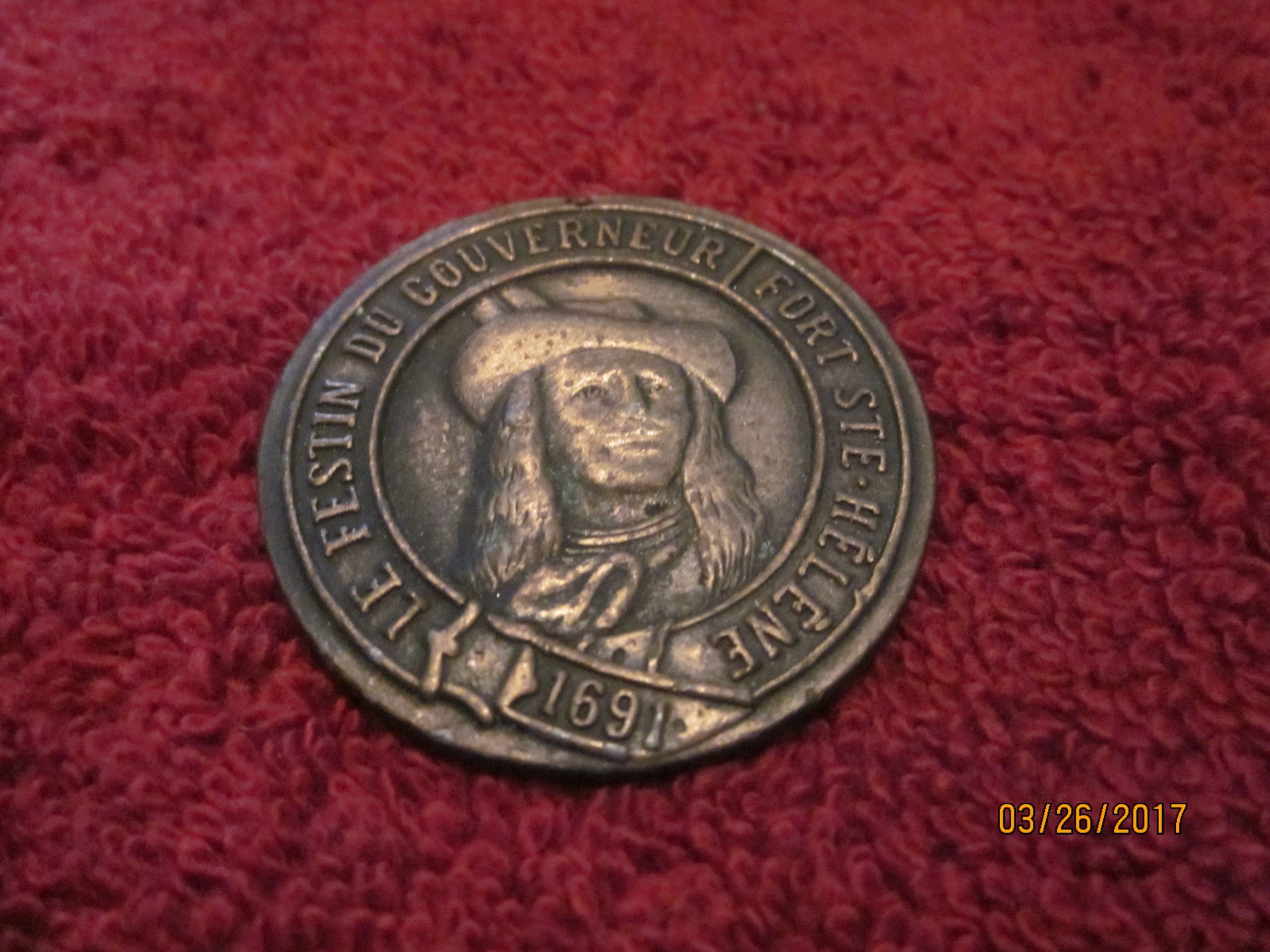 Montreal Canada Bronze medallion blackened with age Etsy