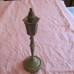 1 very Unique Victorian Yellow Bronze Table Lighter, never used it appears