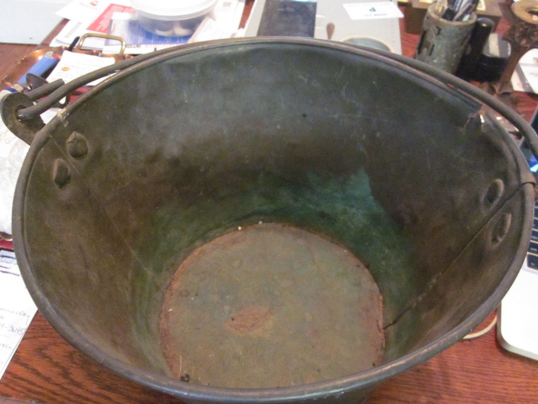 An Antique Copper Bucket Etsy