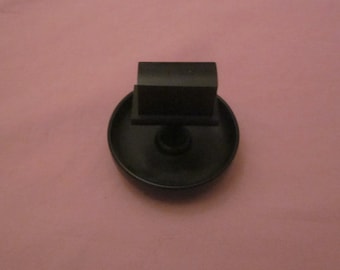 1 c.1920 Edwardian Steampunk Ebony Matches Stand and Disposal Tray