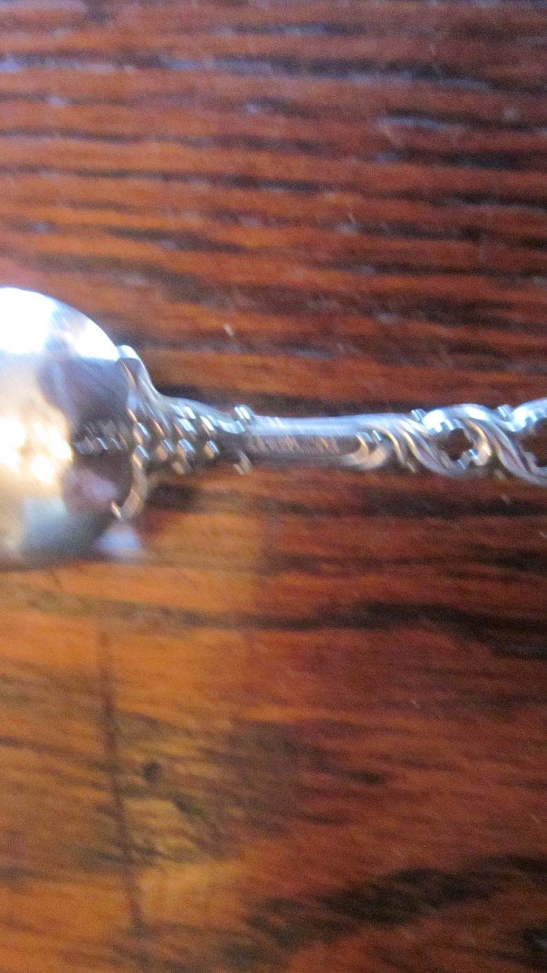 Vintage Ornate small Sterling Silver Teaspoon 7 grams