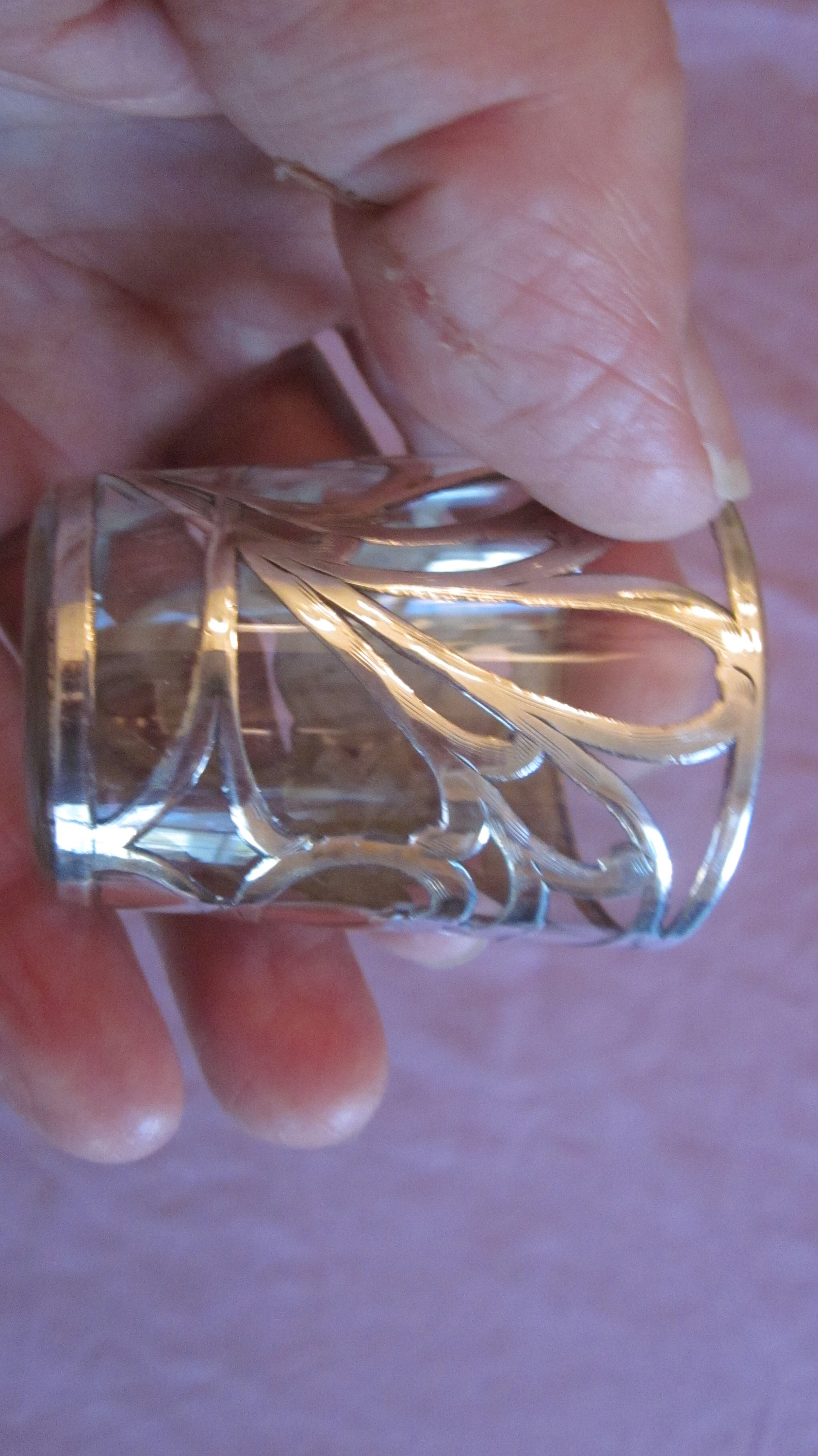 アールヌーボー スターリングシルバー オーバーレイ「オーバー