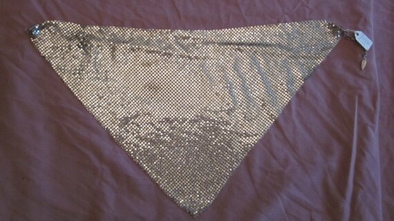 Art Deco Whiting and Davis Silver Mesh Necklace