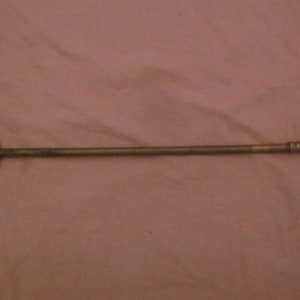 1 Vintage to Antique Bronze Lincoln Imp Fireplace Poker, 18 inches long, 195 grams