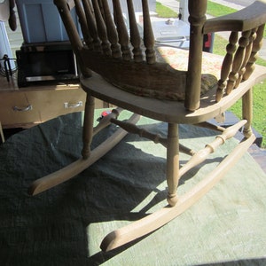 1 Antique Victorian Narrow Grained Oak Rocking Chair - Etsy