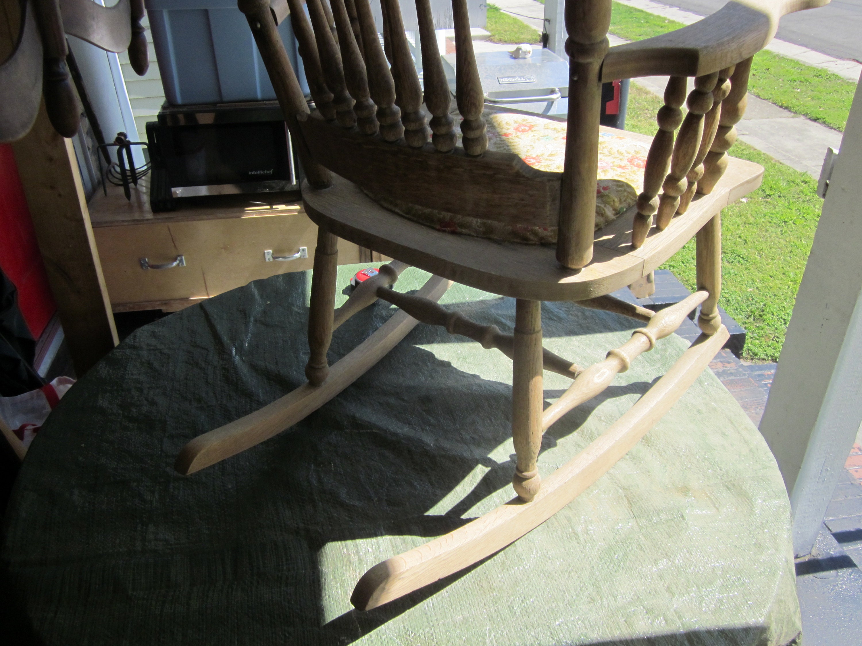 1 Antique Victorian Narrow Grained Oak Rocking Chair - Etsy