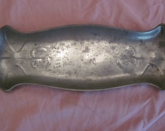 an Orvit Art Nouveau Pewter Pen Tray