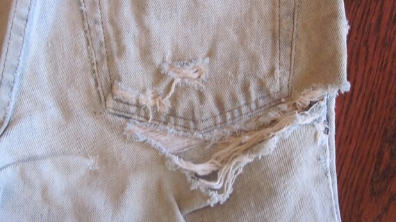 1 pair of Distressed Plain Pockets  Blue Jeans Sh… - image 2