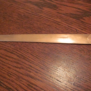 1 Vintage Red Bronze Sword Shaped Page Turner or Paper Knife