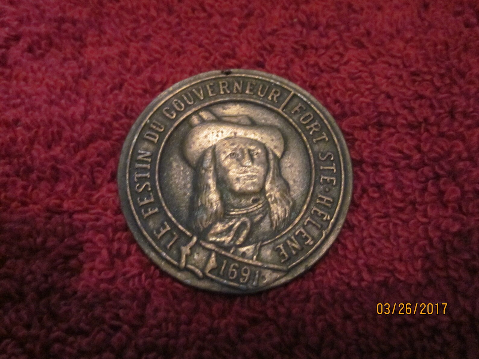 Montreal Canada Bronze medallion blackened with age Etsy