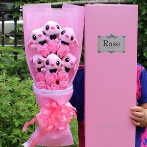 Bouquet De Rose Stitch St Valentin Mignon Anniversaire Fast Etsy