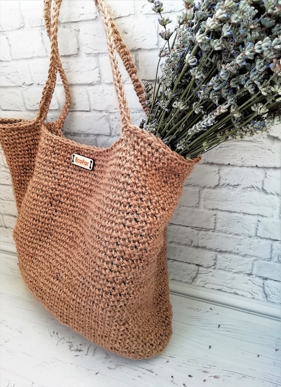 crochet jute bag