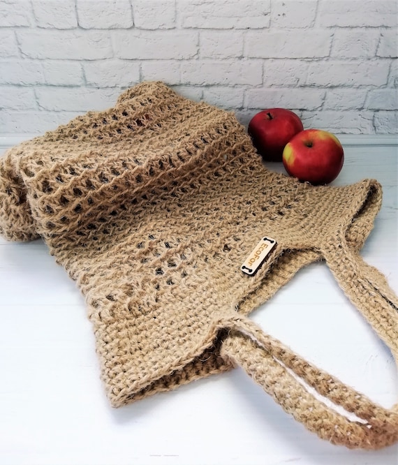 crochet jute bag pattern